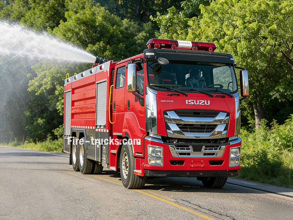 isuzu ladder fire tender truck
