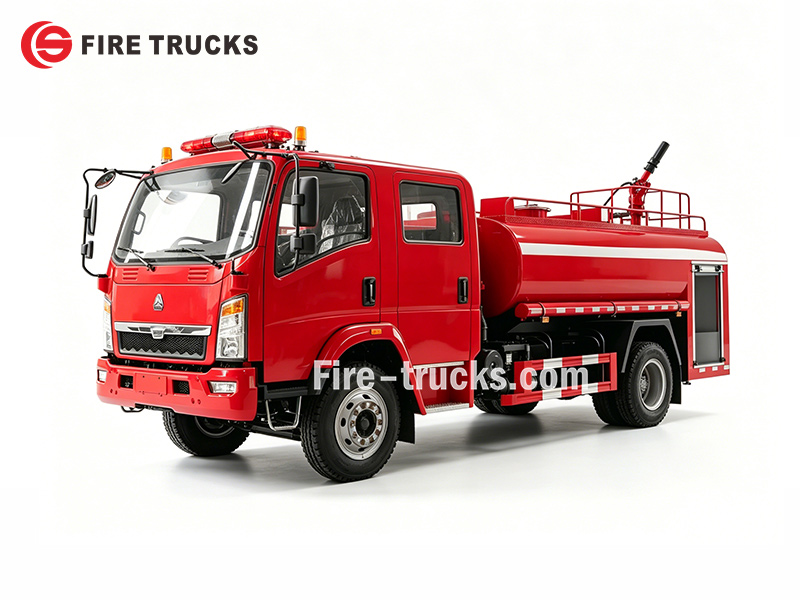 HOWO 4x2 foam water pumper for chemical plant fire Philippines