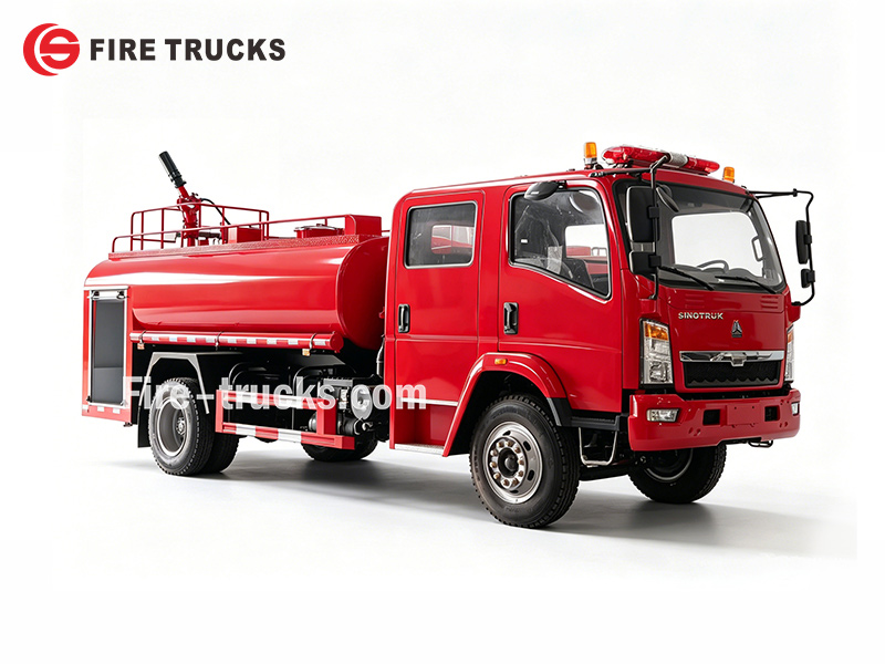 HOWO 4x2 industrial foam water fire rescue vehicle Philippines