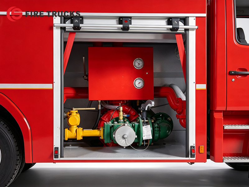 HOWO 4x2 water foam fire truck CB10/30-XZ fire pump Philippines