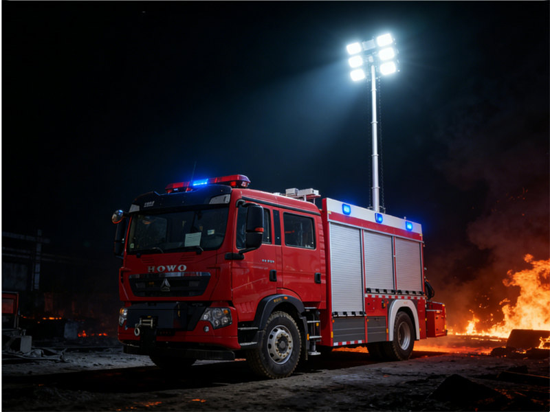 HOWO CAFS fire foam truck