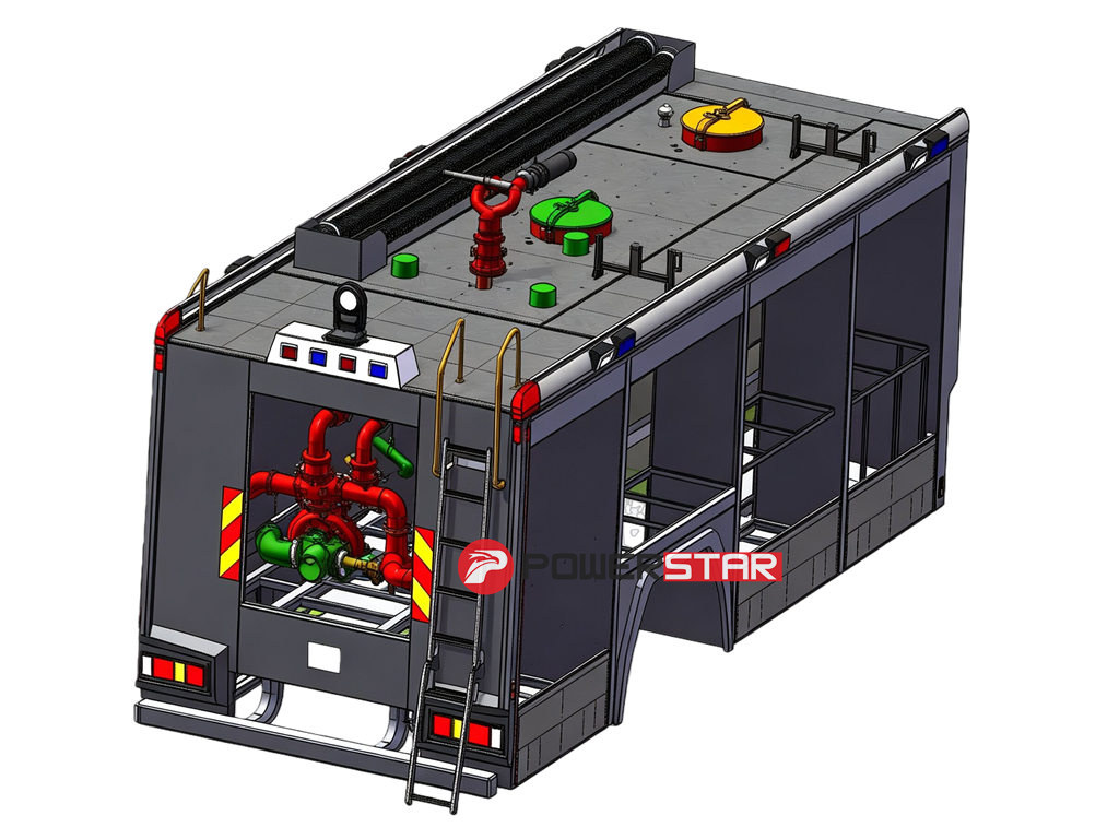 fire fighting truck tanker body kit
