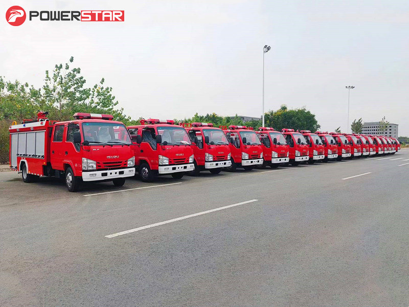 ISUZU 4x4 offroad fire trucks batch export