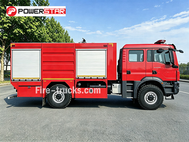MAN TGM 4x4 High Pressure Foam Water Tender 5000L for Philippines Chemical Plant Spill Control and Fire Suppression