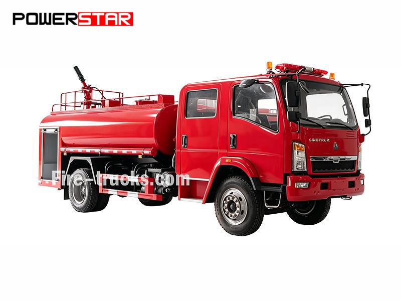 Cambodia HOWO Emergency Foam Fire Rescue Truck - POWERSTAR Trucks