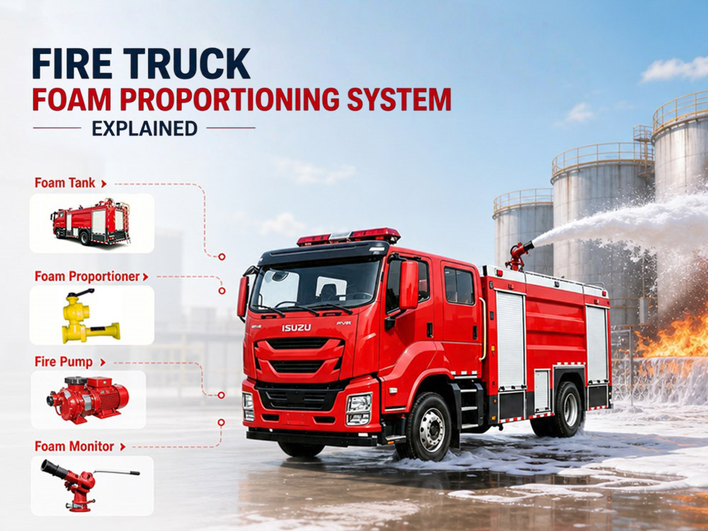 Giải thích về hệ thống trộn tỷ lệ bọt của xe chữa cháy