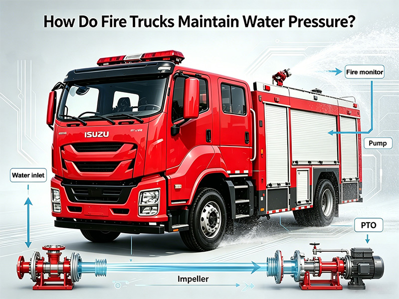 Xe cứu hỏa duy trì áp suất nước như thế nào?