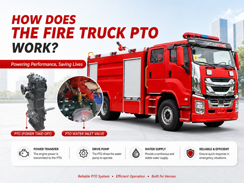 Bộ trích công suất PTO (Power Take-Off) của xe cứu hỏa hoạt động như thế nào?