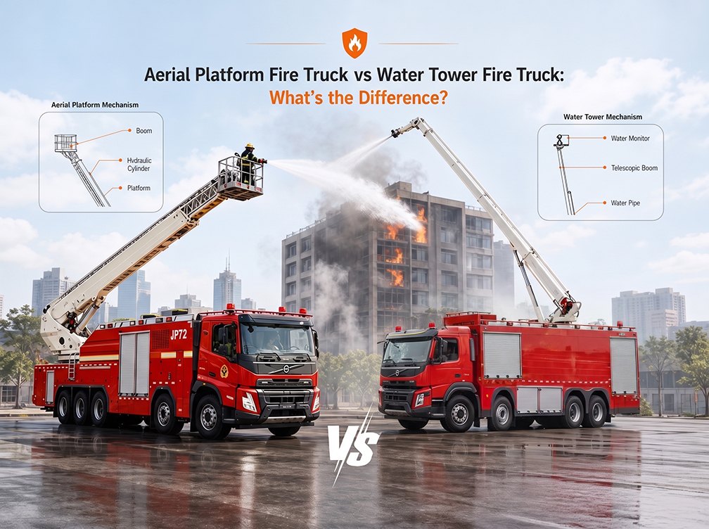Xe cứu hỏa thang nâng trên không và xe cứu hỏa tháp nước: Sự khác biệt là gì?