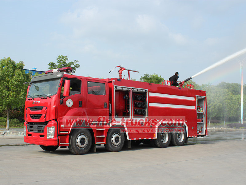 Cấu trúc và chức năng của từng bộ phận của xe chữa cháy bột ISUZU