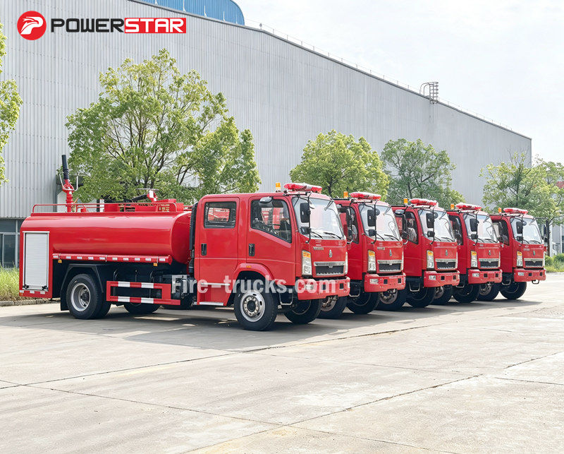 Xe cứu hộ chữa cháy bọt khẩn cấp HOWO 6cbm